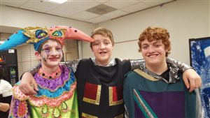 Dillon, Jared and Brandon after performing in Columbine High School's "Once Upon a Mattress"