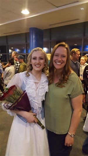 Sarah W. after her stunning performance as Mabel in "Pirates of Penzance" at Wheat Ridge High